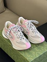 Gucci Women's Run Sneaker 746939 Pink Suede - 2