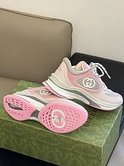 Gucci Women's Run Sneaker 746939 Pink Suede - 3