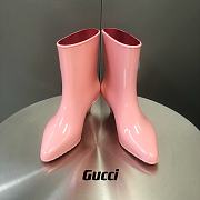 Gucci Women's Interlocking G Ankle Boot 724458 Pink - 3