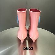 Gucci Women's Interlocking G Ankle Boot 724458 Pink - 2