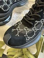 Gucci Women's Run GG Crystal Sneaker 758088 Black - 2