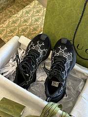 Gucci Women's Run GG Crystal Sneaker 758088 Black - 3