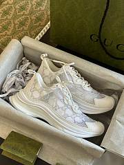 Gucci Women's Run GG Crystal Sneaker 758088 White - 1