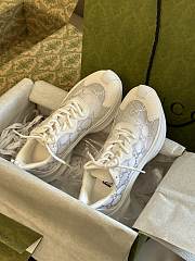 Gucci Women's Run GG Crystal Sneaker 758088 White - 4