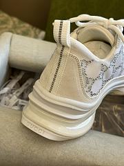 Gucci Women's Run GG Crystal Sneaker 758088 White - 3
