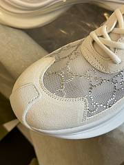 Gucci Women's Run GG Crystal Sneaker 758088 White - 2