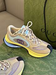 Gucci Women's Run Sneaker 746939 Yellow Suede - 3