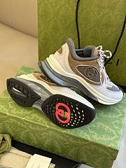 Gucci Women's Run Sneaker 746939 Gray Suede - 5