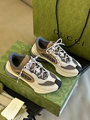 Gucci Women's Run Sneaker 746939 Gray Suede - 3
