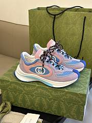 Gucci Women's Run Sneaker 746939 Lilac Suede - 1