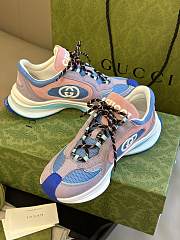 Gucci Women's Run Sneaker 746939 Lilac Suede - 3