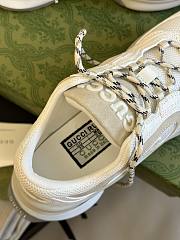 Gucci Women's Run Sneaker 746939 White Suede - 5