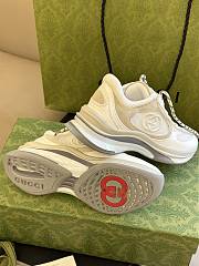 Gucci Women's Run Sneaker 746939 White Suede - 2
