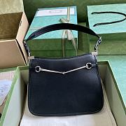 Gucci Horsebit Slim Small Shoulder Bag 764191 Black Size 23x18.5x3 cm - 1