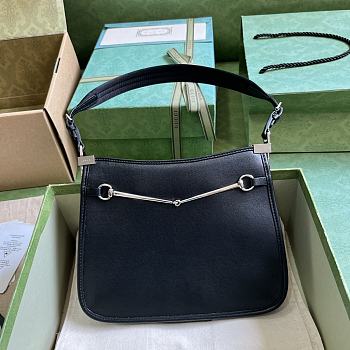 Gucci Horsebit Slim Small Shoulder Bag 764191 Black Size 23x18.5x3 cm