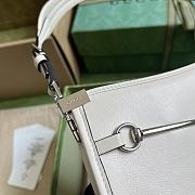 Gucci Horsebit Slim Small Shoulder Bag 764191 White Size 23x18.5x3 cm - 4