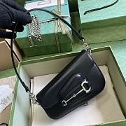 Gucci Horsebit 1955 Mini Shoulder Bag 774209 Black Size 19.5 cm - 2
