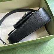 Gucci Horsebit 1955 Mini Shoulder Bag 774209 Black Size 19.5 cm - 3