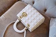 Medium Lady Dior Bag Latte Cannage Lambskin Size 24 x 20 x 11 cm - 4