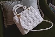 Medium Lady Dior Bag Latte Cannage Lambskin Size 24 x 20 x 11 cm - 2