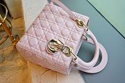 Medium Lady Dior Bag Powder Pink Cannage Lambskin Size 24 x 20 x 11 cm - 2