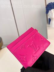 Louis Vuitton M82738 Card Holder Rose Pink Size 10x7x0.3cm - 3