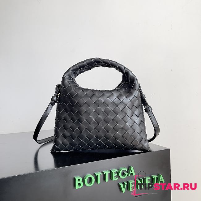 Bottega Veneta Mini Hop 777586 Black Size 25.5*14.5*11cm - 1
