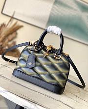 Louis Vuitton M23576 Alma BB Bag Black/Beige Size 23.5 x 17.5 x 11.5 cm - 1