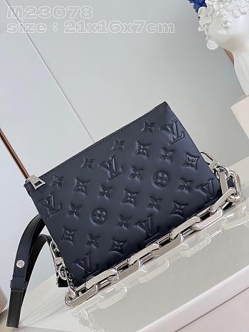 Louis Vuitton M23078 Coussin BB Bag Black Size 21 x 16 x 7 cm