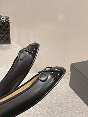 Chanel Ballet Flats G02819 Black Lambskin & Patent - 5