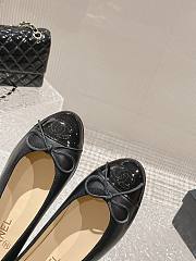 Chanel Ballet Flats G02819 Black Lambskin & Patent - 3