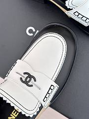 Chanel Moccasins G45180 White, Black & Beige - 3