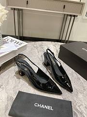 Chanel Slingbacks G45251 Black Patent 6.5cm - 1