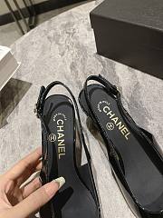 Chanel Slingbacks G45251 Black Patent 6.5cm - 5