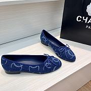 Chanel Ballet Flats G02819 Dark Blue - 2