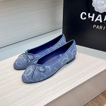 Chanel Ballet Flats G02819 Light Blue