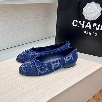 Chanel Ballet Flats G02819 Dark Blue