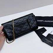 YSL Gaby Phone Holder In Quilted Leather 742579 Black Size 19 X 10 X 4,5 CM - 5