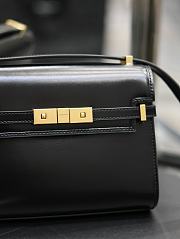 YSL Manhattan Mini Crossbody Bag In Box Saint Laurent Leather 727766 Black Size 19 X 14 X 4 CM - 3