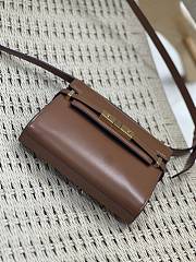 YSL Manhattan Mini Crossbody Bag In Aged Vegetable-Tanned Leather 727766 Size 19 X 14 X 4 CM - 3