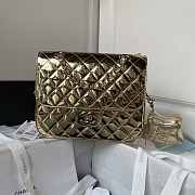 Chanel Backpack & Star Coin Purse AS4649 Light Gold Size 18.5 × 23.5 × 8.5 cm - 1