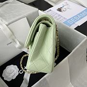 Chanel Small Classic Handbag A01113 Light Green Size 14.5 × 23 × 6 cm - 2