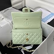 Chanel Small Classic Handbag A01113 Light Green Size 14.5 × 23 × 6 cm - 5