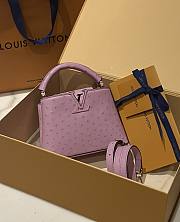 Louis Vuitton Capucines Mini N81279 Rose Pink Ostrich Size 21 x 14 x 8 cm - 1