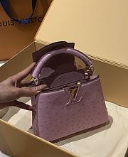 Louis Vuitton Capucines Mini N81279 Rose Pink Ostrich Size 21 x 14 x 8 cm - 3