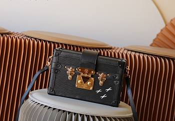 Louis Vuitton M59179 Petite Malle Black Size 20 x 12.5 x 6 cm