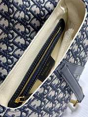 Dior Saddle Bag With Strap Blue Dior Oblique Jacquard Size 25.5 x 20 x 6.5 cm - 2