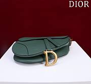 Dior Saddle Bag With Strap Pine Green Grained Calfskin Size 25.5 x 20 x 6.5 cm - 5