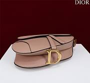 Dior Saddle Bag With Strap Blush Grained Calfskin Size 25.5 x 20 x 6.5 cm - 4