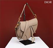 Dior Saddle Bag With Strap Powder Beige Grained Calfskin Size 25.5 x 20 x 6.5 cm - 4